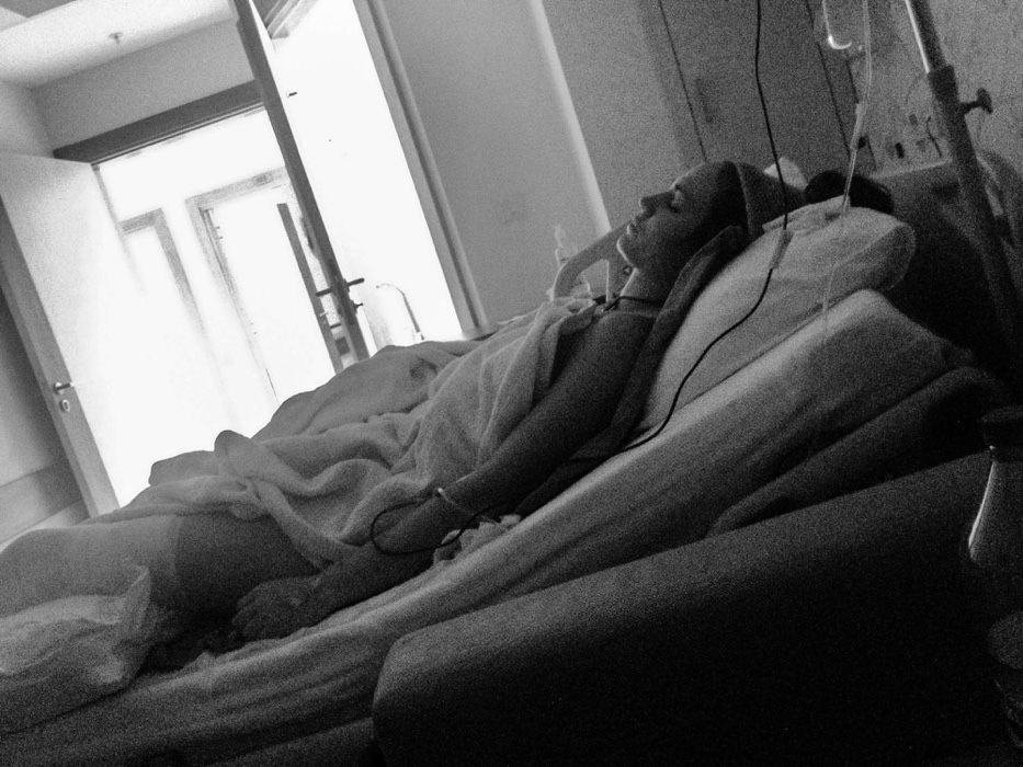 Recovering in the hospital after the fall